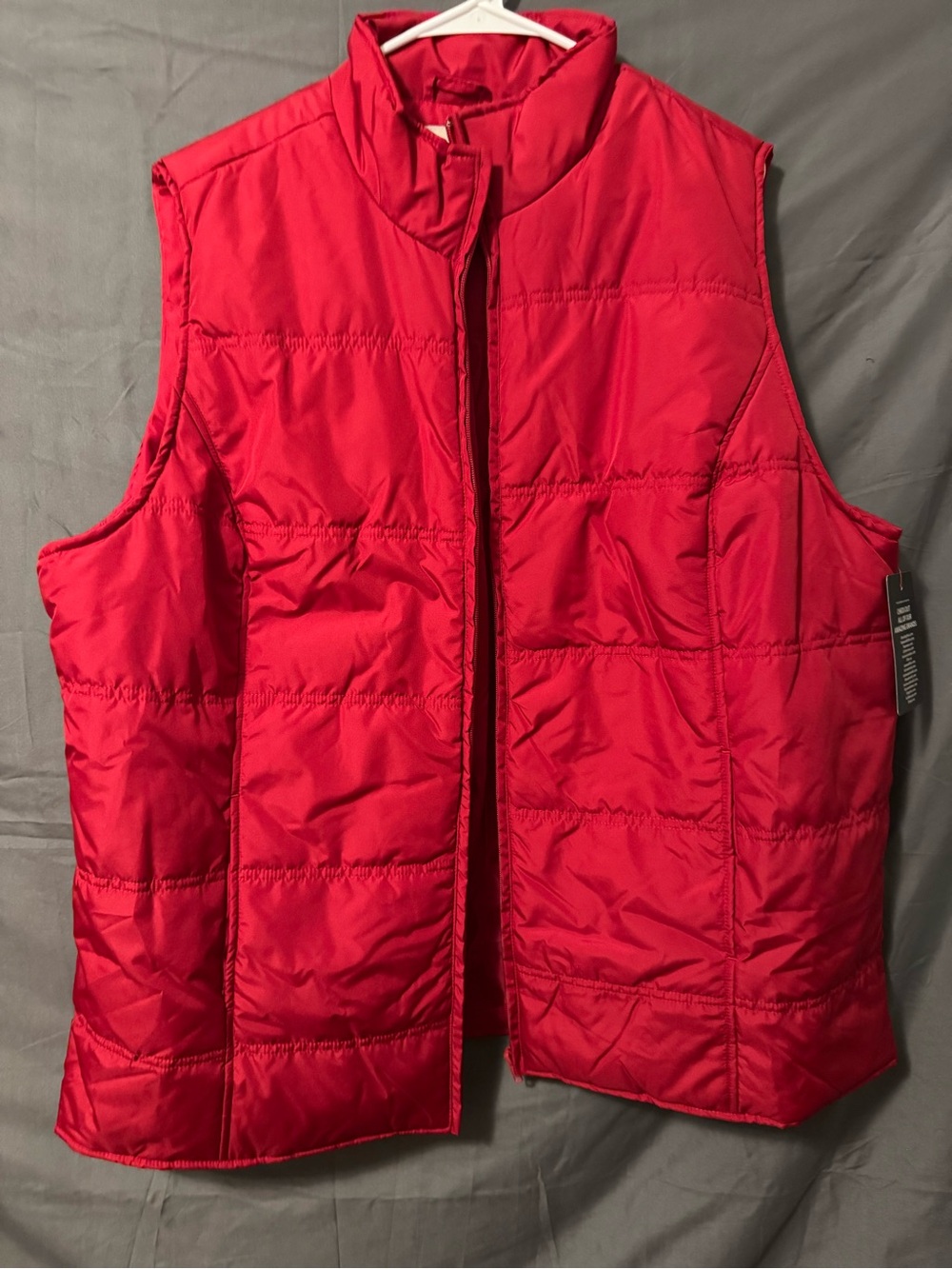 Women’s Red Puffer Vest - Lightweight Quilted Jacket